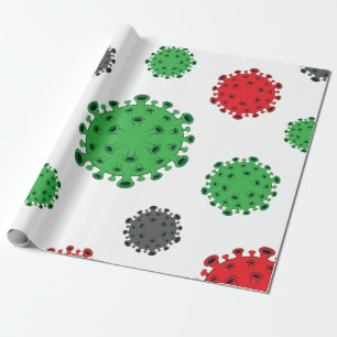 CoronaVirus-Umhüllungspapier Covid19 Design Geschenkpapier
