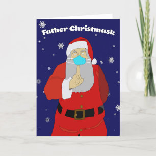Coronavirus Weihnachtskarte Feiertagskarte