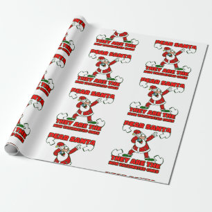 Coronavirus-Weihnachtsmann-Claus geimpft Geschenkpapier