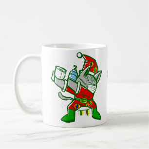 coronavirus weihnachtsmann katze weihnachten kaffeetasse