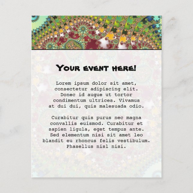 Coronel - Fraktal Flyer (Vorne)