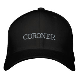 Coroner Black Hat Bestickte Baseballkappe