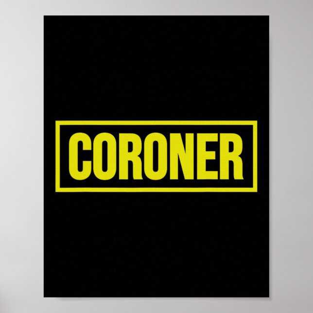 Coroner Uniform Costume Halloween Poster (Vorne)
