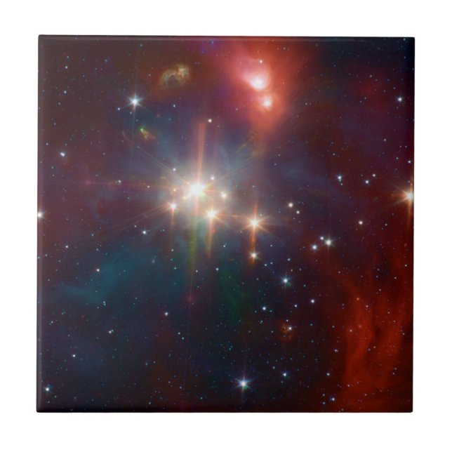 Coronet Infrarot-Sterncluster NASA Fliese (Vorderseite)