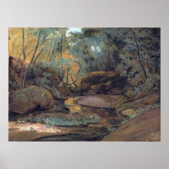 Corot - Civita Castellana Torrent Poster (Vorne)