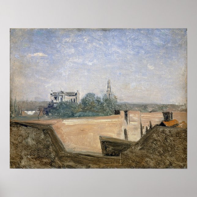 Corot - die Ramparts of Arras Poster (Vorne)