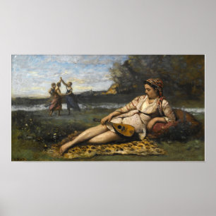 Corot - Junge Frauen aus Sparta Poster