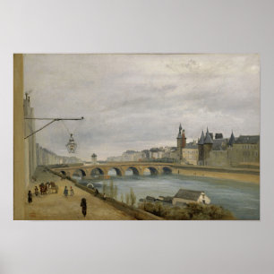 Corot - Pont-Au-Change, The Palais de Justice Poster
