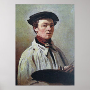 Corot - Selbstporträt Poster