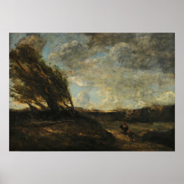 Corot - The Gale 1865 Poster