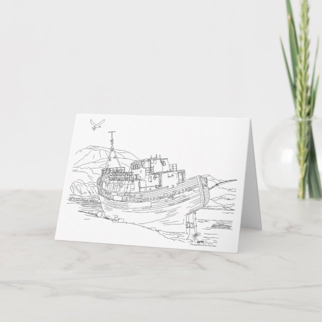 Corpach Shipwreck Scotland Karte (Vorderseite)