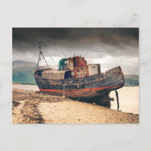 Corpach Wreck Postkarte