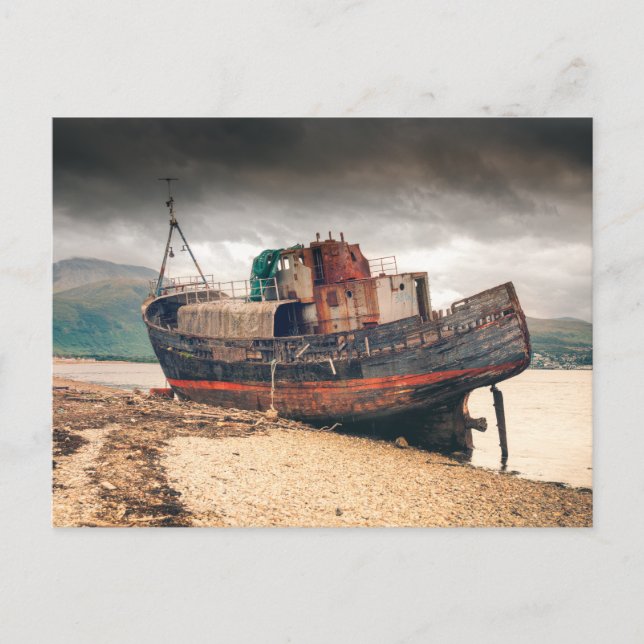 Corpach Wreck Postkarte (Vorderseite)