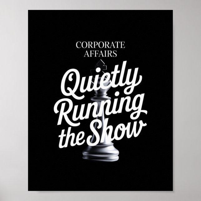 Corporate Affairs - leise Durchführung der Show Poster (Vorne)