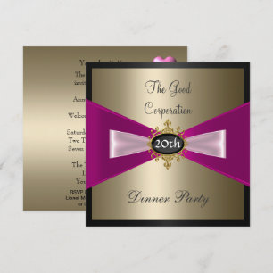 Corporate Annual Dinner Party Einladung