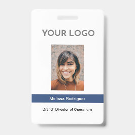 Corporate Blue Employee Foto ID Ausweis
