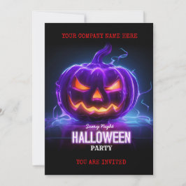 Corporate Business Halloween Office Party Logo Einladung