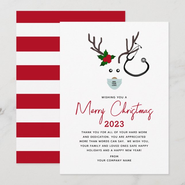 Corporate Business Healthcare Logo Weihnachten 202 (Vorne/Hinten)