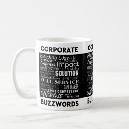 Corporate Buzzwords Business Jargon Typography Art Kaffeetasse