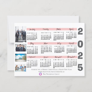 Corporate Calendar Card für die Kundenbewertung Postkarte