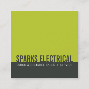 CORPORATE CARD minimaler moderner Fettblock grau L Quadratische Visitenkarte