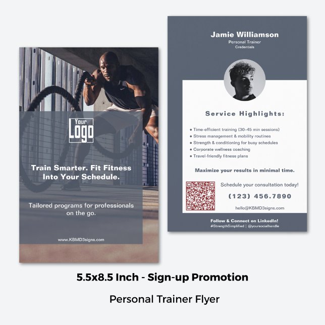 Corporate Client Maximize Fitness Personal Trainer Flyer (5.5x8.5 Inch, Corporate Client Maximize Fitness Personal Trainer Flyer)