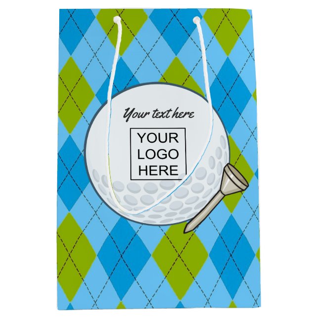 Corporate Golf Event Mittlere Geschenktüte (Vorderseite)