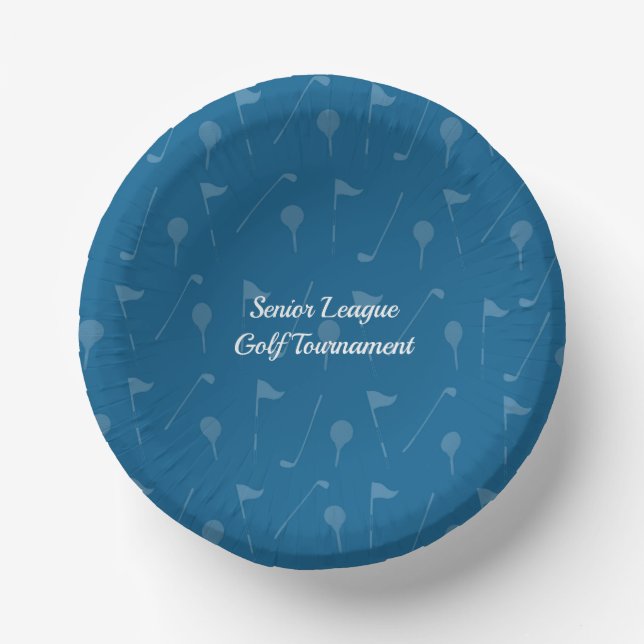 Corporate Golf Party Paper Bowl Tableware Pappteller (Vorderseite)