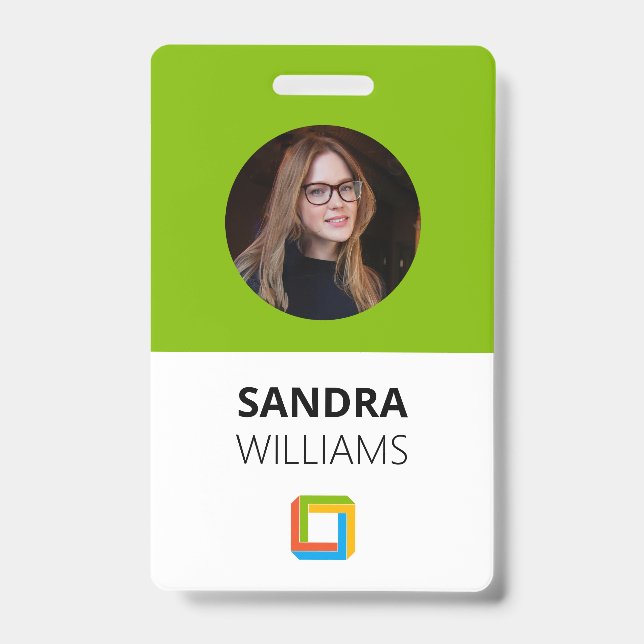 Corporate Green Custom Employee-ID Ausweis (Front)