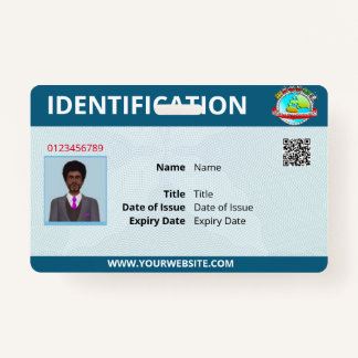 Corporate Id und Name Abzeichen Ausweis