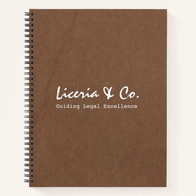 Corporate Law Firm Design Notizbuch (Vorderseite)
