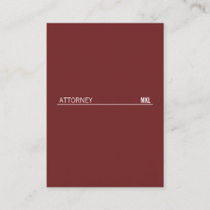 Corporate / Line Accent (Deep Red) Visitenkarte