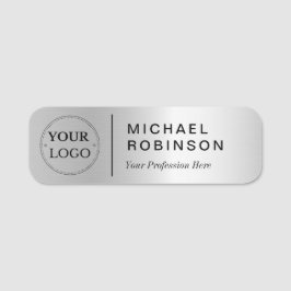 Corporate Logo Beruflich Mitarbeiter Imitate Silbe Namensschild
