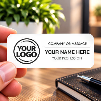 Corporate Logo Printed Plastic Employee Namensschild
