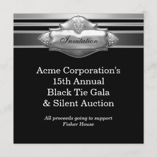 Corporate Party Fund der Black Krawatte - Veransta Einladung