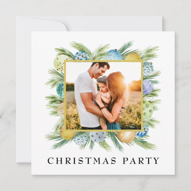 *~* Corporate Persönliches FOTO AP20 Weihnachtsfes Einladung (Vorderseite)