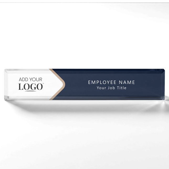 Corporate Professional Modern Elegant Employee Namensplakette (Vorderseite)