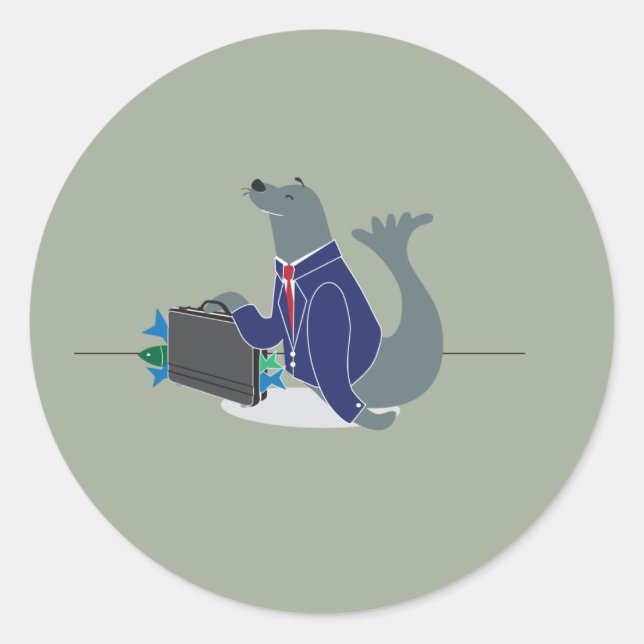 Corporate Siegel Runder Aufkleber (Vorderseite)