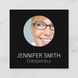 Corporate Sleek Quadratische Visitenkarte