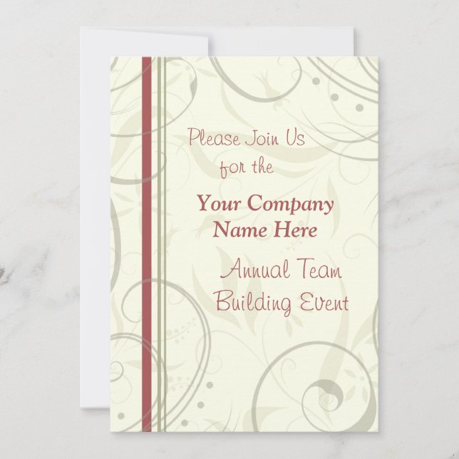 Corporate Team Building Event Weekend Invitations Einladung (Vorderseite)