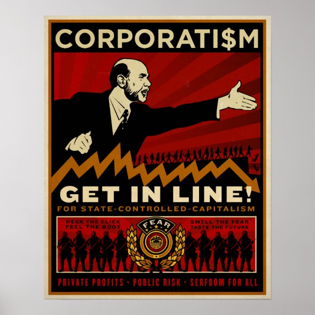 Corporatism Print Poster (Vorne)