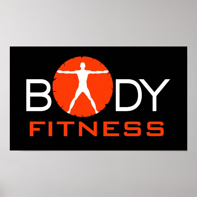 Corps Madness Fitness Vitruvian Muscle Man Posters (Devant)