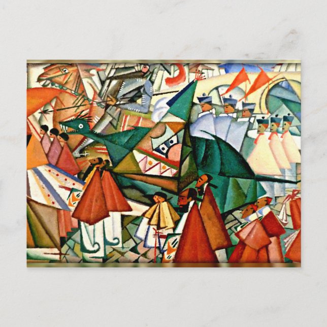 Corpus Christi Procession - Amadeo de Souza-Cardos Postkarte (Vorderseite)