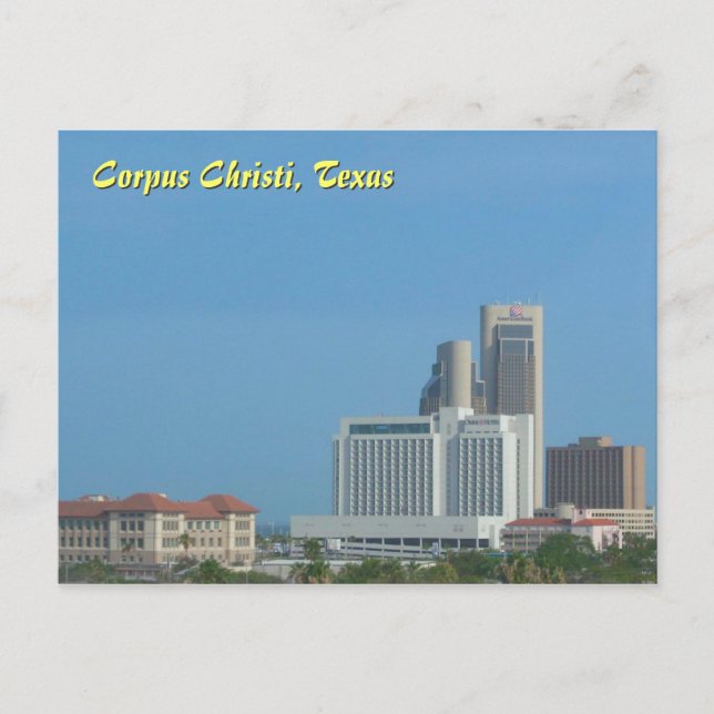 Corpus Christi Skyline Postkarte (Vorderseite)