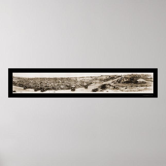 Corpus Christi Storm Foto 1919 Poster (Vorne)