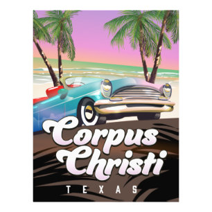 Corpus Christi Texas Ferienplakat Fotodruck