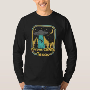 Corpus Christi Texas Ufo Alien 80er Retro Staatsst T-Shirt