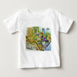 Corpus Christi Tx Cartoon Karte Baby T-shirt