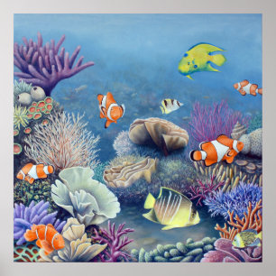 Corral Reef Print Poster