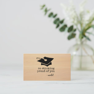 Correspondance Alors puant fière de vous amusant carte de diplôme